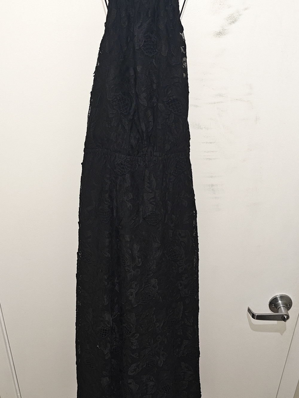 H&M Black Lace Maxi Dress